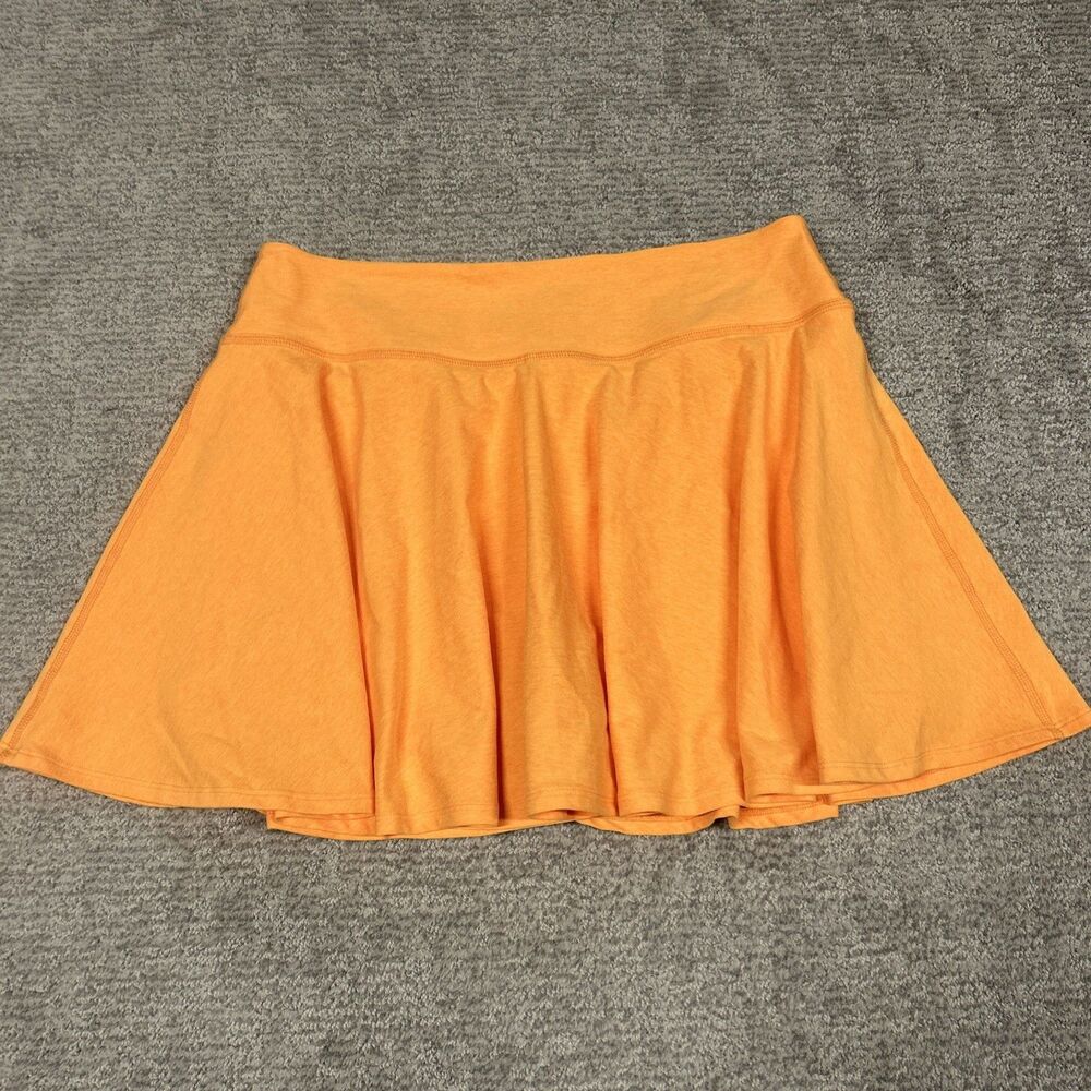 Beyond Yoga Orange Skort Womens XL Built-In Shorts Skirt Pickleball Tennis USA